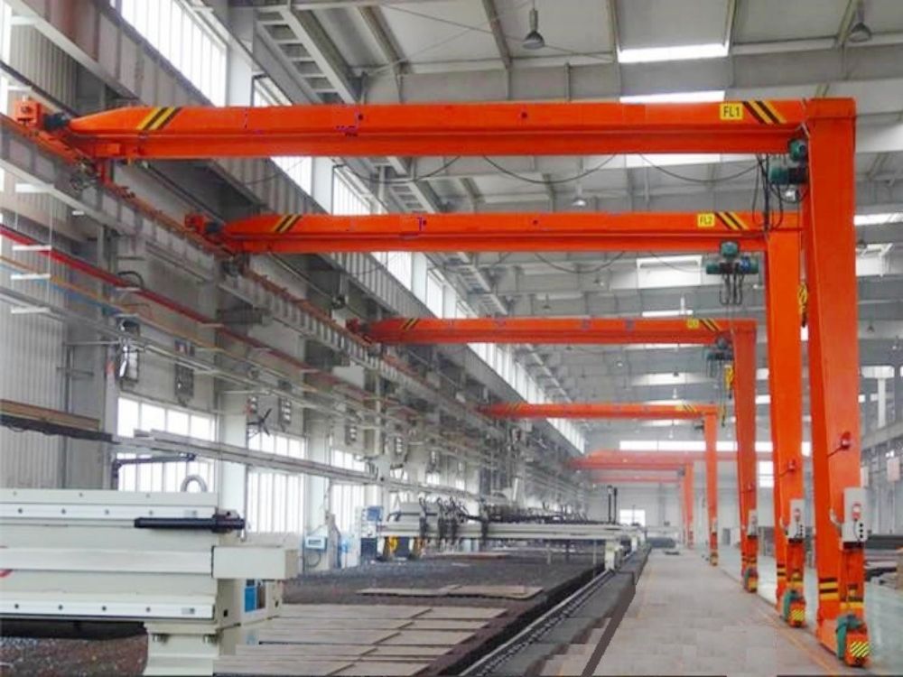 山東龍門吊、BMH型1~20噸半腿單梁門式起重機(jī)、半腿門機(jī)