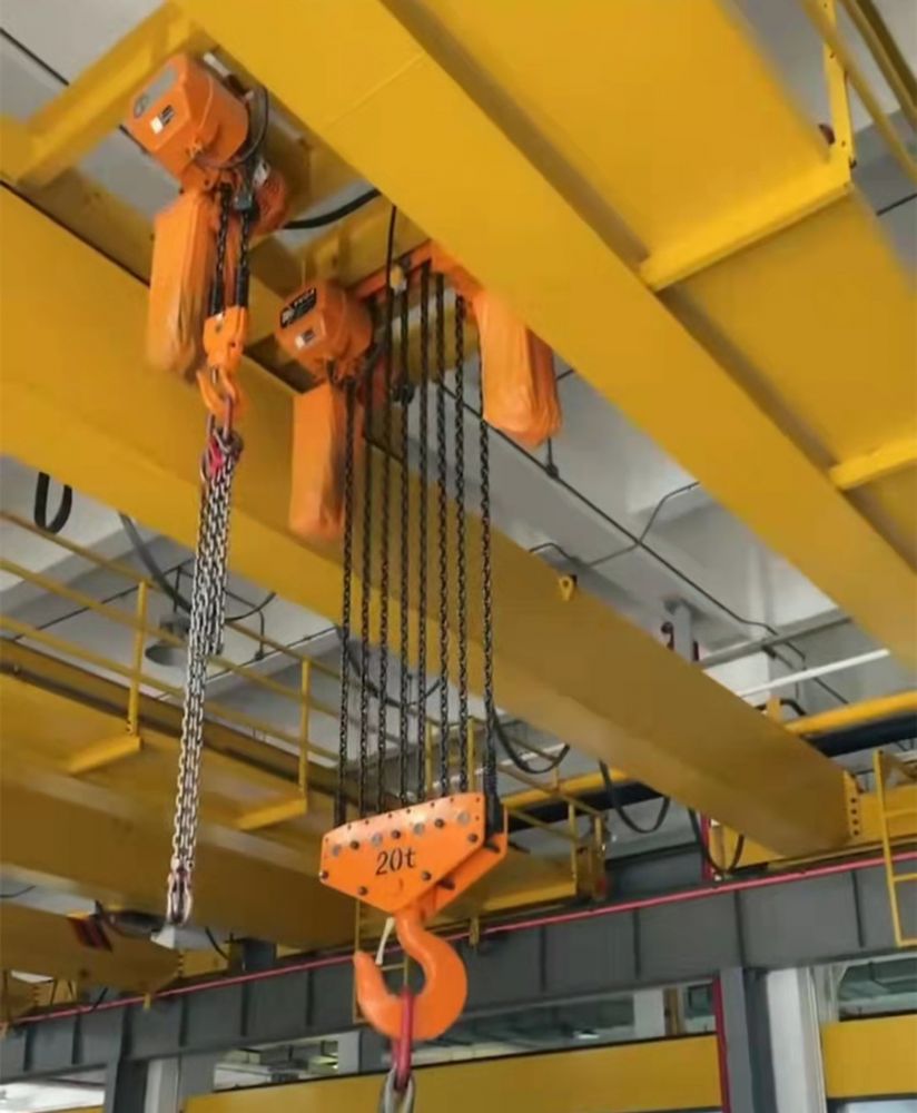 惠州起重機(jī)、吊機(jī)、天車、LH型20t環(huán)鏈葫蘆雙梁起重機(jī)