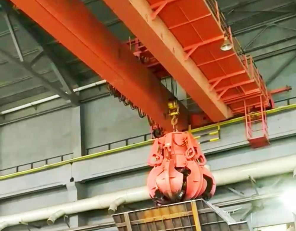 抓斗橋式起重機、單雙梁抓斗吊機、抓斗天車廠家制造、安裝維修