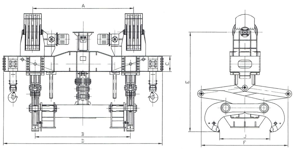 自動(dòng)開(kāi)式梯形板坯夾鉗