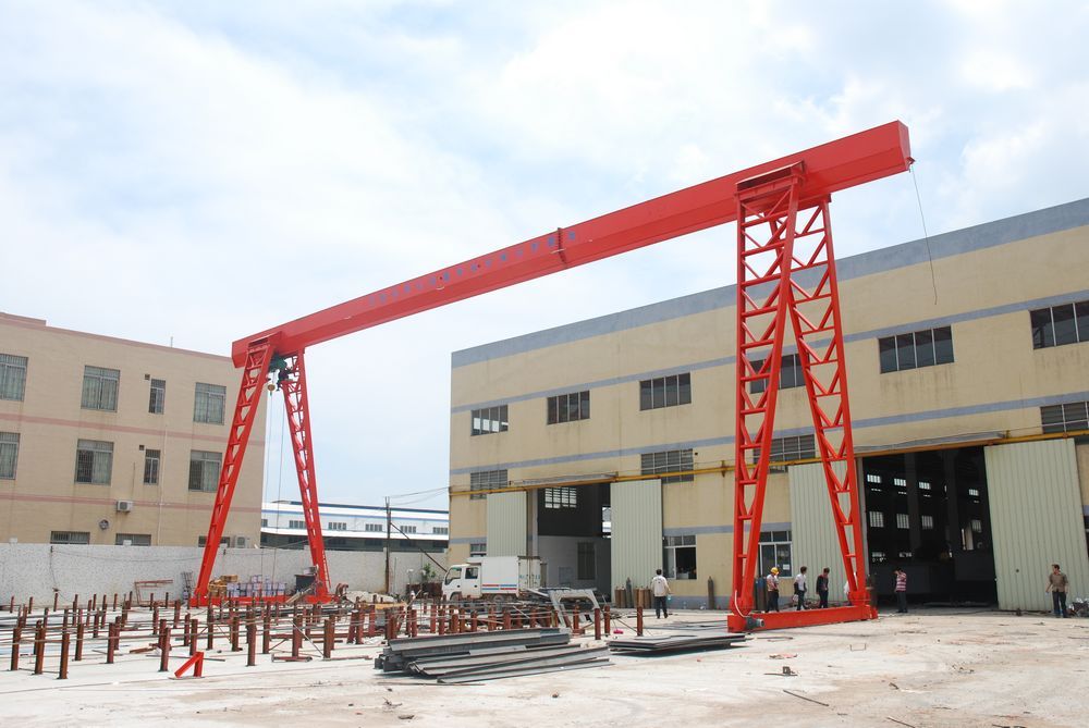 上海起重機、MH型10t29米電動葫蘆單梁門式起重機