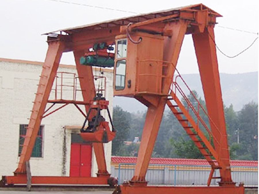 呼和浩特起重機械、電動單梁抓斗門式起重機