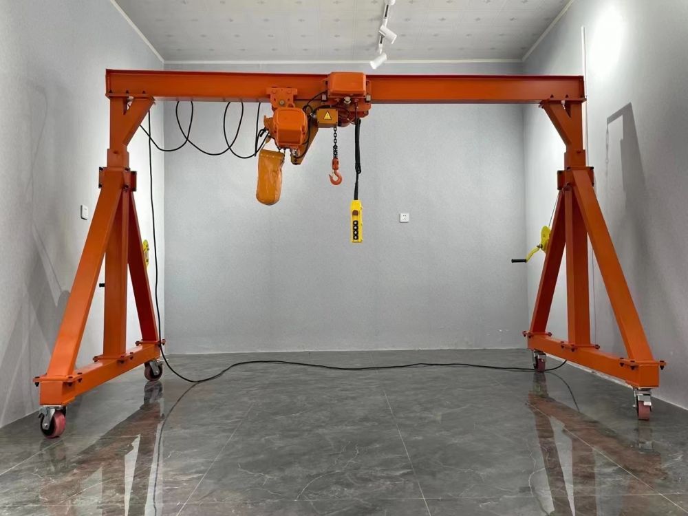 無軌電動龍門架、無軌自行走門式起重機、小型龍門吊