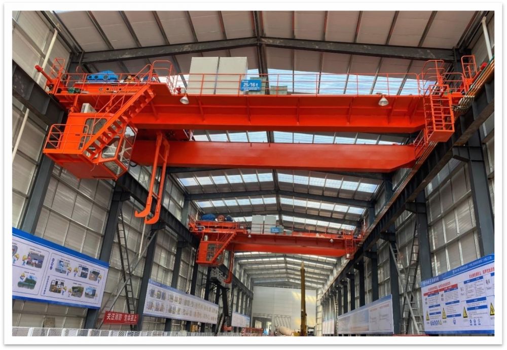 中鐵三局廣州地鐵QD25T/16T渣土橋式起重機(jī)