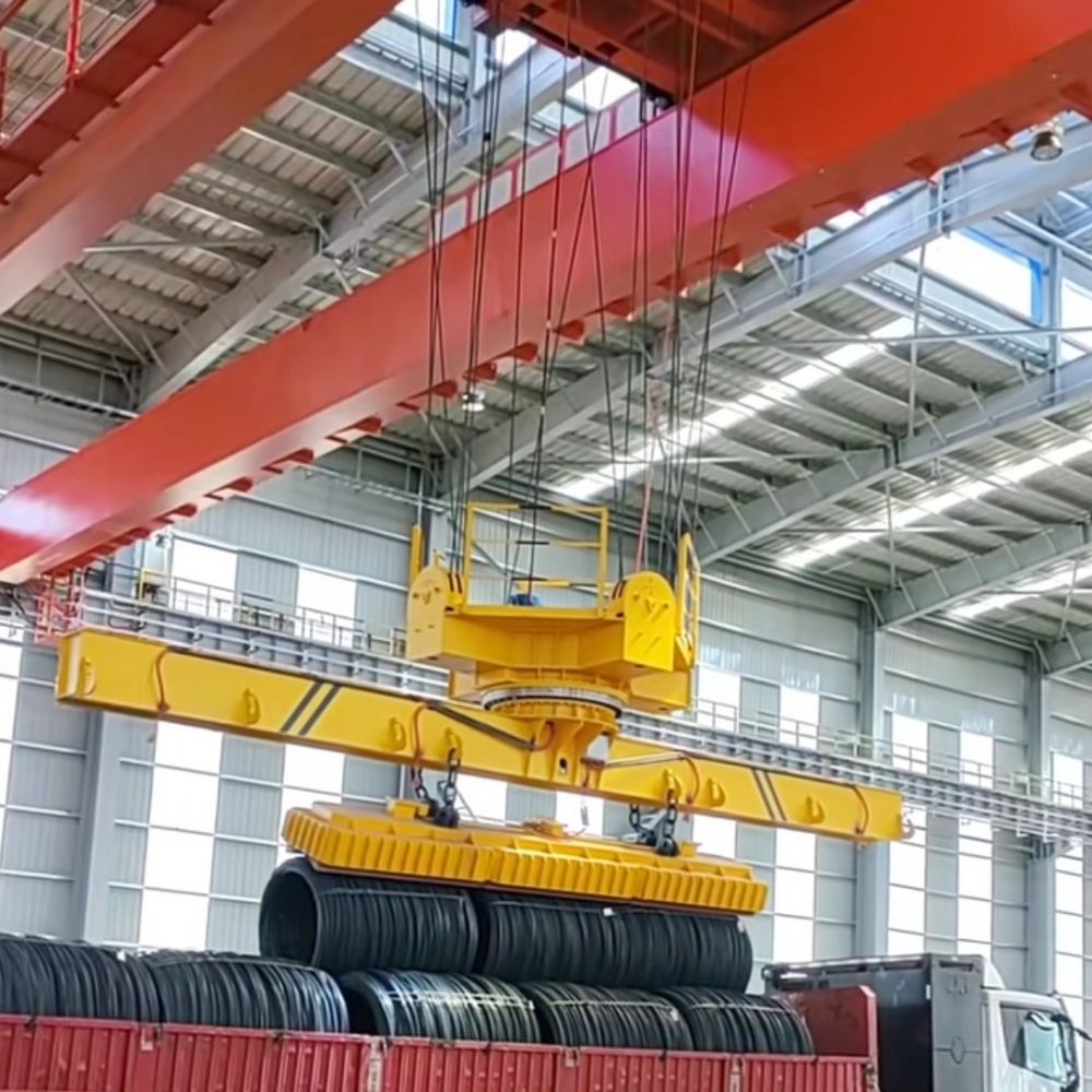 QC型電磁橋式起重機(jī)、上/下旋轉(zhuǎn)伸縮掛梁電磁橋式起重機(jī)