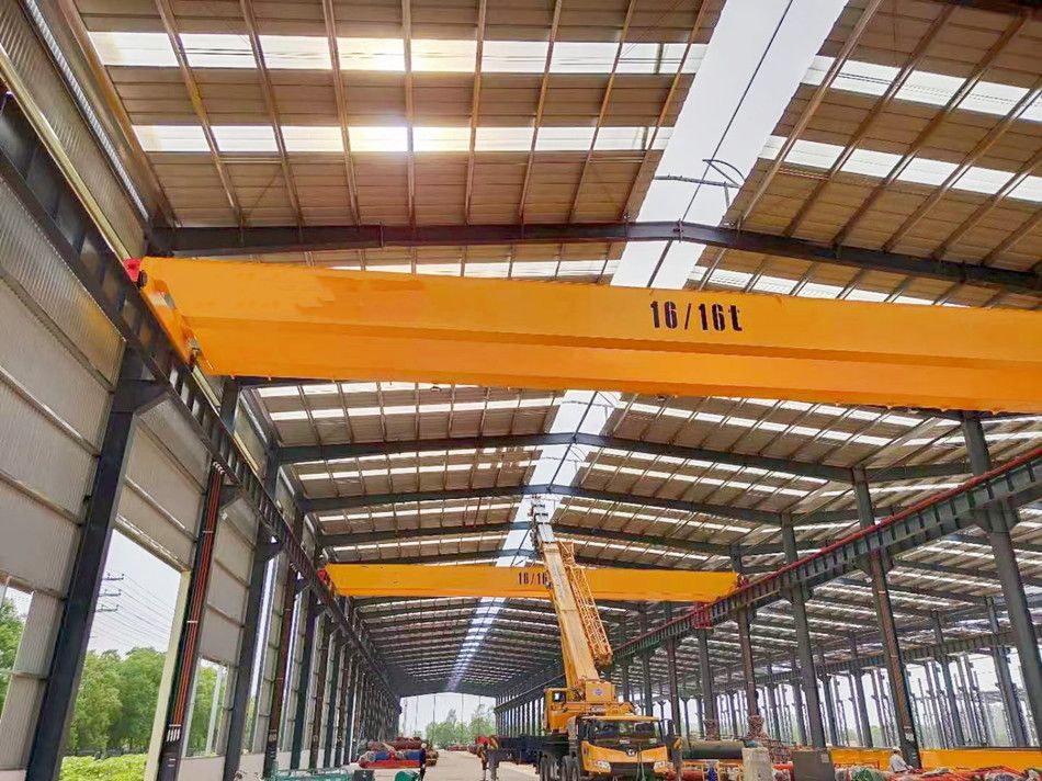 四川達(dá)州雙梁橋吊、LH型16/16t電動(dòng)葫蘆雙梁起重機(jī)