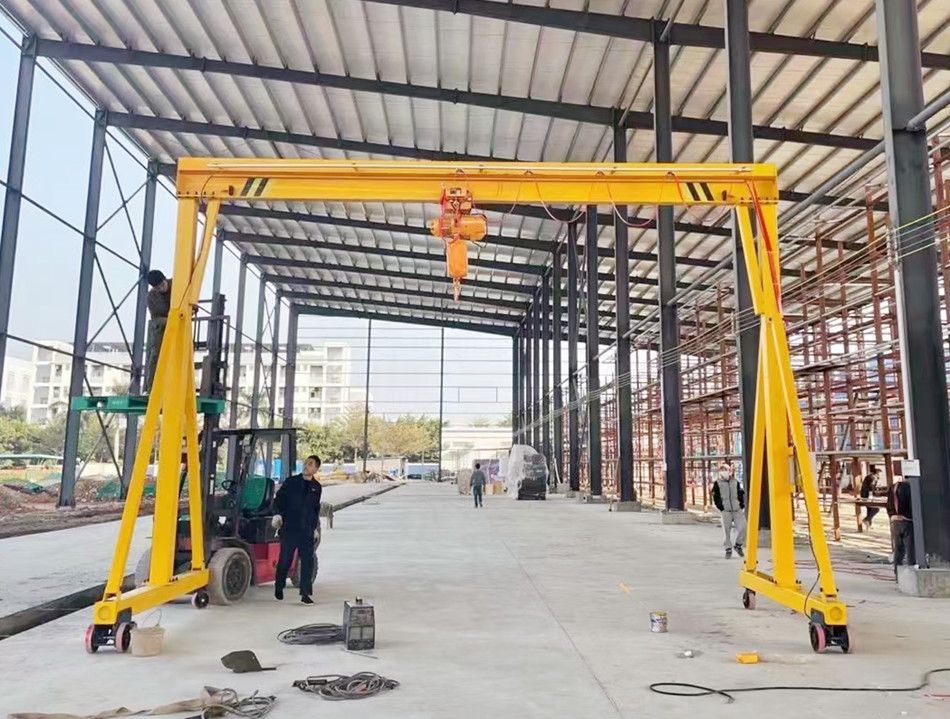 駐馬店龍門架、手推龍門吊、手動門式起重機廠家銷售