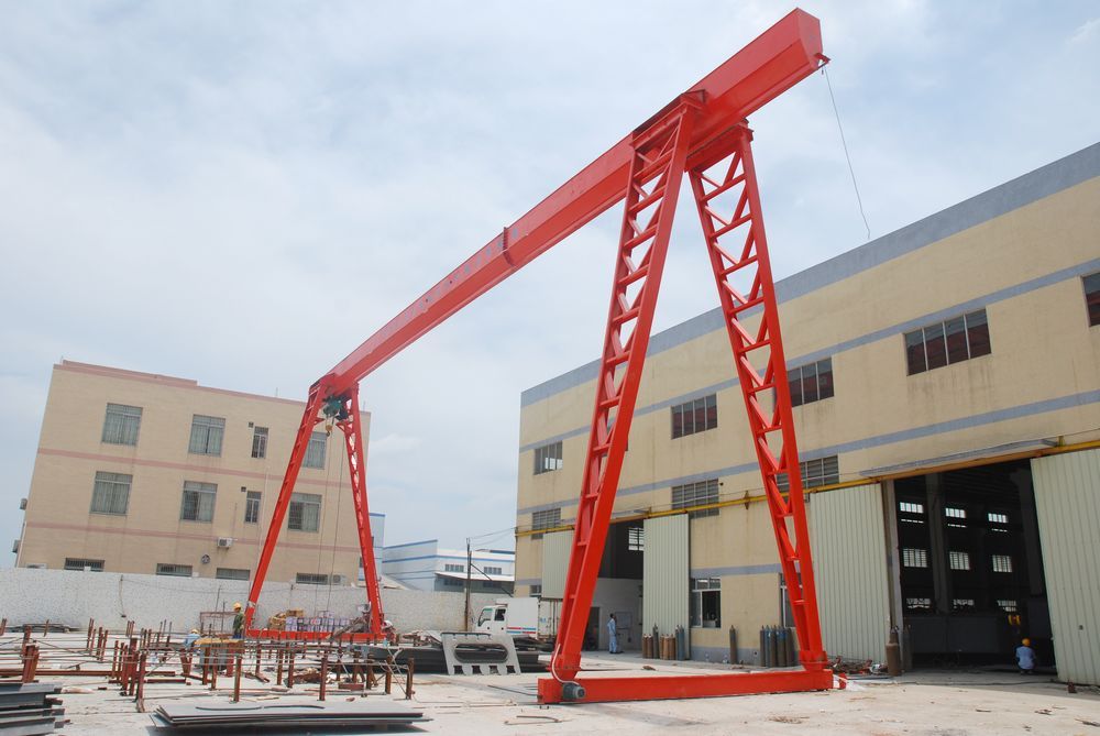 上海起重機、MH型10t29米電動葫蘆單梁門式起重機