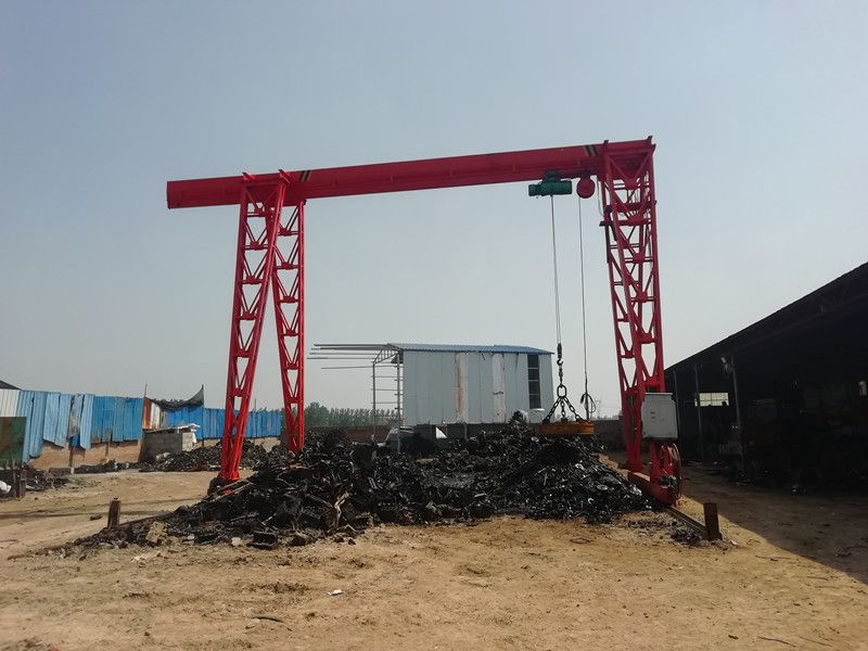 湖北十堰龍門吊租賃45噸龍門吊垃圾廢品站用
