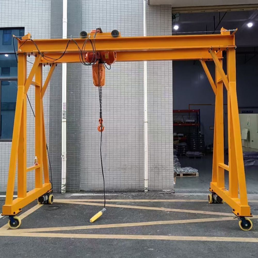無軌電動雙梁小龍門、無軌自行走門式起重機