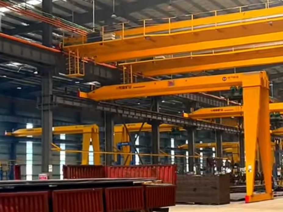 河南龍門吊廠家品牌、半腿門式起重機型號類型、廠家報價