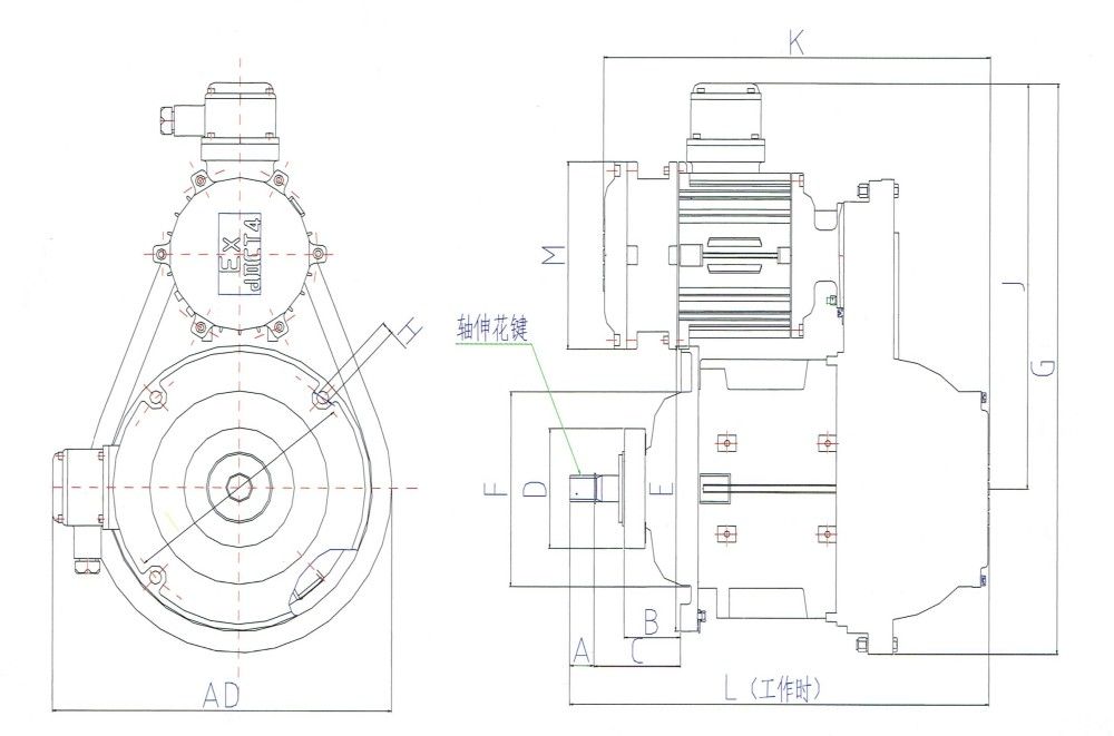 BZDS1隔爆型雙速錐形轉(zhuǎn)子三相異步電動(dòng)機(jī)尺寸圖.jpg