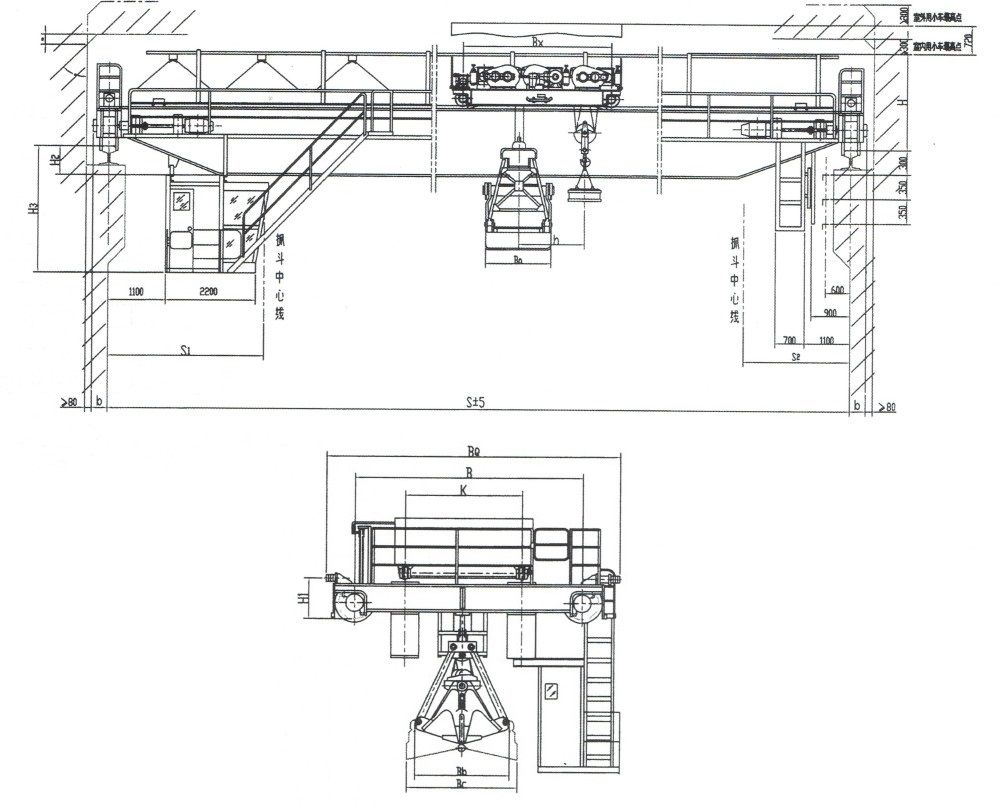 QP型抓斗電磁兩用橋式起重機(jī)外形尺寸圖.jpg