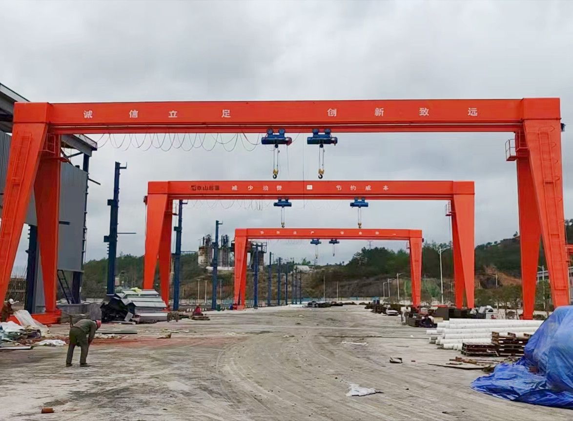 北京起重機、河南起重機廠家銷售、MHE型電動葫蘆雙梁門式起重機