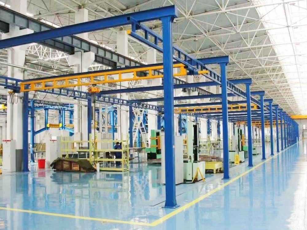 自立式剛性桁架單梁懸掛起重機(jī)組合