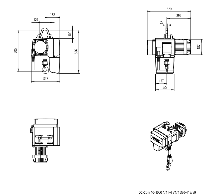 DEMAG德馬格環(huán)鏈電動(dòng)葫蘆 DC-COM10-1000