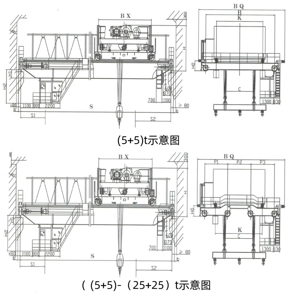 上旋轉(zhuǎn)伸縮掛梁電磁橋式起重機.jpg