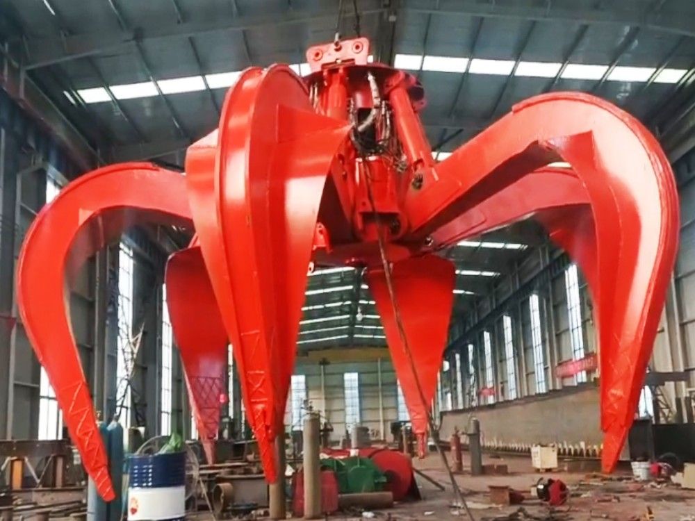 電動(dòng)液壓多瓣抓斗、礦石抓斗、垃圾抓斗生產(chǎn)定制、安裝維修